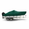 Eevelle Boat Cover BAY BOAT Rounded Bow, Center Console, Inboard Fits 31ft 6in L up to 120in W Green SFCCBR31120-HTR